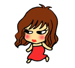 go go! girl sticker #2053241