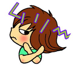 go go! girl sticker #2053245