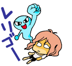 go go! girl sticker #2053246