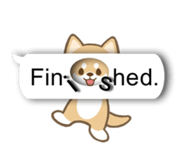 Shiba inu (English version) sticker #2053514