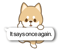 Shiba inu (English version) sticker #2053521