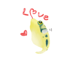 Dwarf pufferfish fugupan sticker #2053764