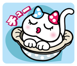 Cute cats like into the pot. sticker #2054734
