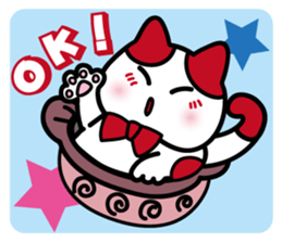 Cute cats like into the pot. sticker #2054751