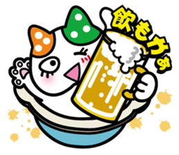 Cute cats like into the pot. sticker #2054756