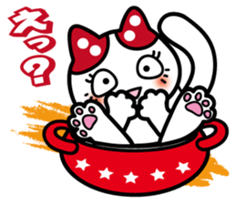 Cute cats like into the pot. sticker #2054762