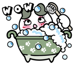 Cute cats like into the pot. sticker #2054767