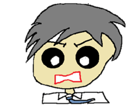 One day of the foppish man who works sticker #2054946