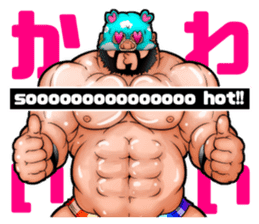 Second edition muscle wrestler bear sticker #2055139