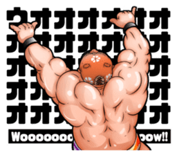 Second edition muscle wrestler bear sticker #2055169