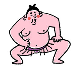 Sumo Wrestler Sticker sticker #2056207
