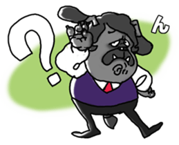 Yattaa! A cherf guard dog from Japan! sticker #2056475