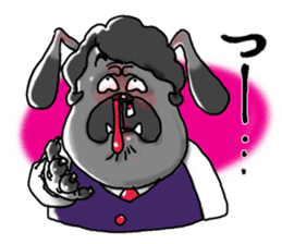 Yattaa! A cherf guard dog from Japan! sticker #2056490