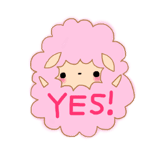 Cute Ms.Sheep sticker #2056622