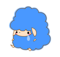Cute Ms.Sheep sticker #2056643