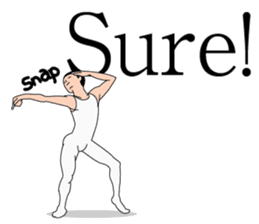 Dancing fellows sticker #2057028