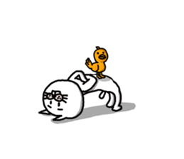 Cat sometimes chick sticker #2057298