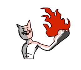 Cat sometimes chick sticker #2057300