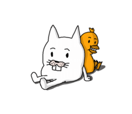 Cat sometimes chick sticker #2057325