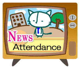 News cat (English version) sticker #2058213