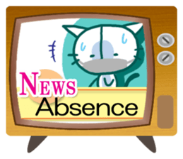 News cat (English version) sticker #2058214