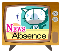 News cat (English version) sticker #2058214