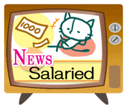 News cat (English version) sticker #2058217