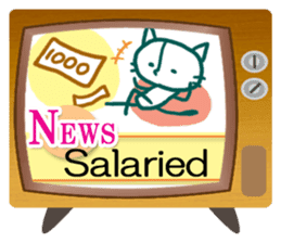 News cat (English version) sticker #2058217