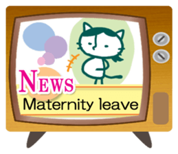 News cat (English version) sticker #2058219