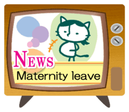 News cat (English version) sticker #2058219