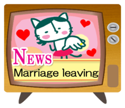 News cat (English version) sticker #2058221