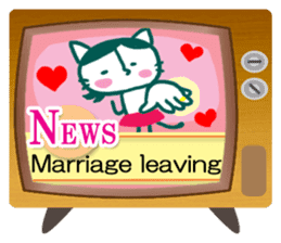 News cat (English version) sticker #2058221