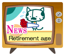 News cat (English version) sticker #2058222