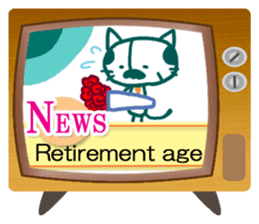 News cat (English version) sticker #2058222