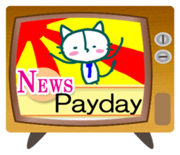 News cat (English version) sticker #2058223