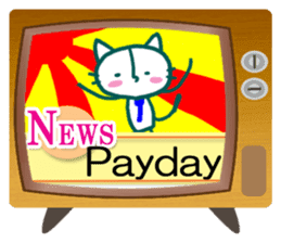 News cat (English version) sticker #2058223