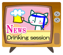 News cat (English version) sticker #2058224
