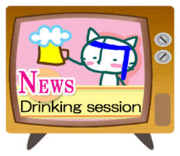 News cat (English version) sticker #2058224