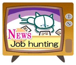 News cat (English version) sticker #2058225