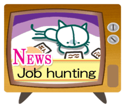 News cat (English version) sticker #2058225