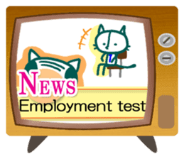 News cat (English version) sticker #2058226