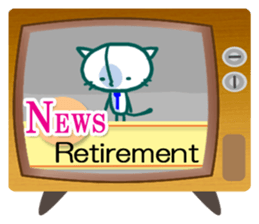 News cat (English version) sticker #2058228