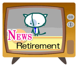 News cat (English version) sticker #2058228