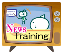News cat (English version) sticker #2058229