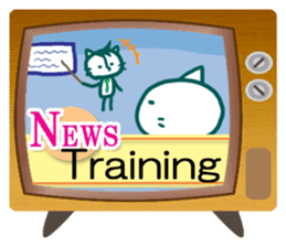 News cat (English version) sticker #2058229
