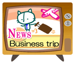 News cat (English version) sticker #2058230