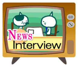 News cat (English version) sticker #2058231