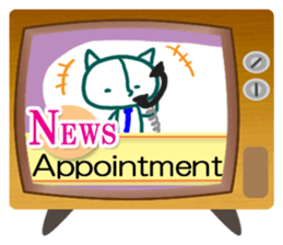 News cat (English version) sticker #2058232