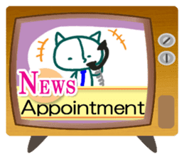 News cat (English version) sticker #2058232