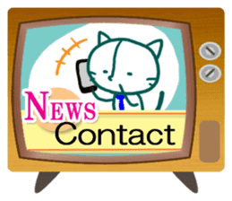 News cat (English version) sticker #2058234